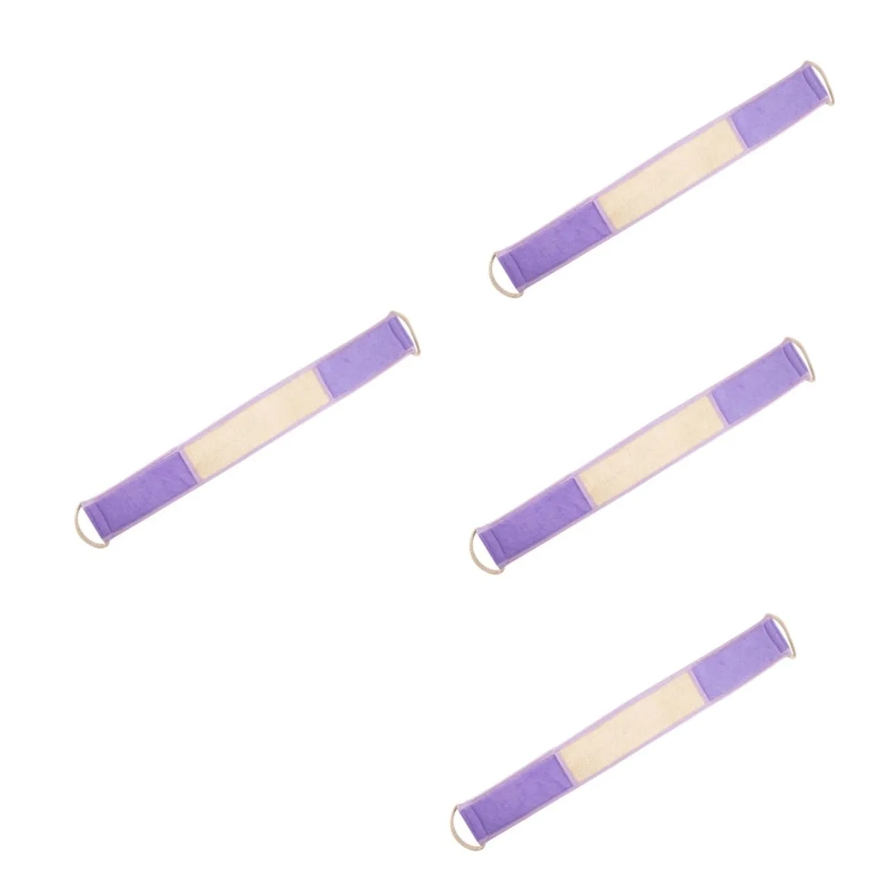 Мочалка-полотенце для душа, 4 шт, Healvian, 70x8 см, Lilax4pcs