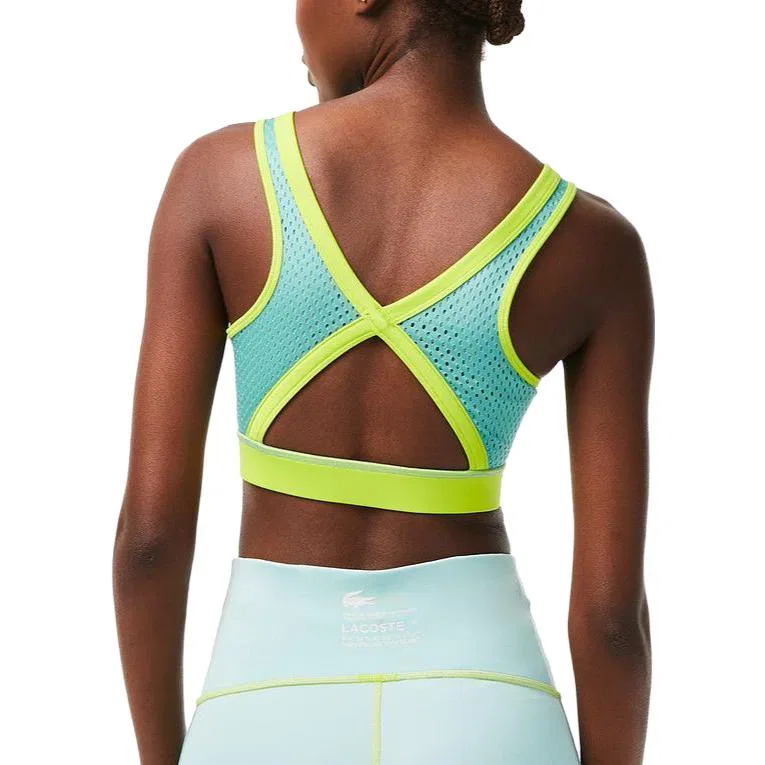 Женская футболка-безрукавка с квадратным вырезом LACOSTE, Neon Green — фото 3