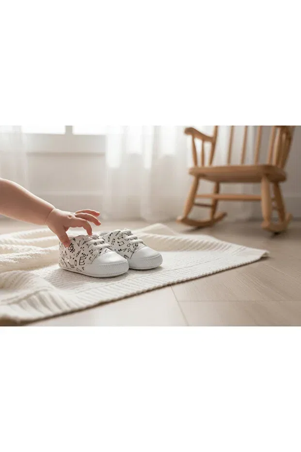 Детские ботинки для малышей с ортопедической стелькой Balbeybi, White