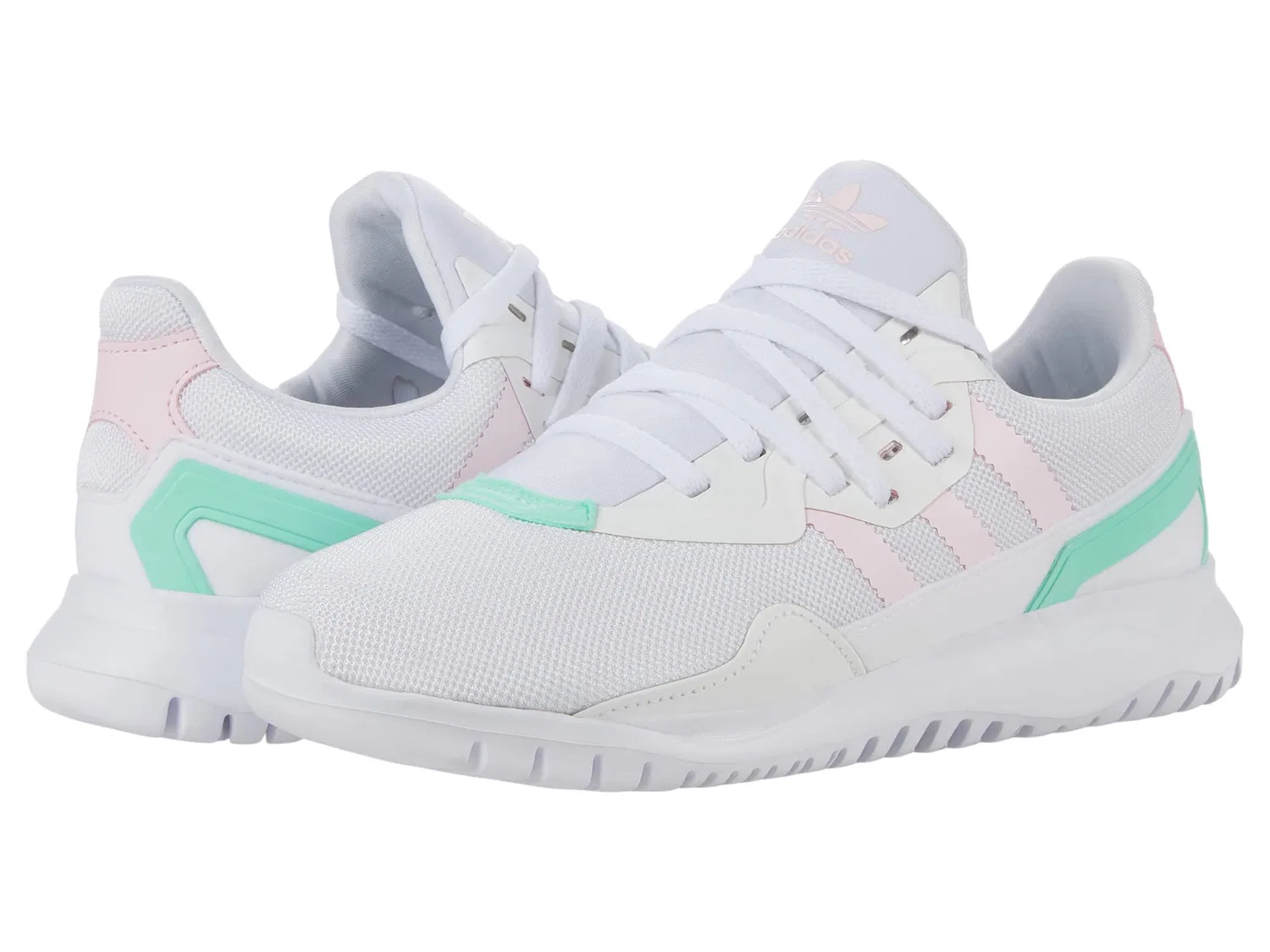Детские кроссовки для мальчиков дышащие Flex Adidas, Bianco Rosa Chiaro Pulse Mint