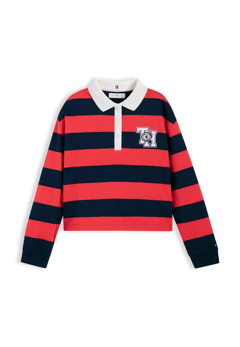 Полосатая рубашка поло - рубашка поло Tommy Hilfiger, Dark Blue — фото 4