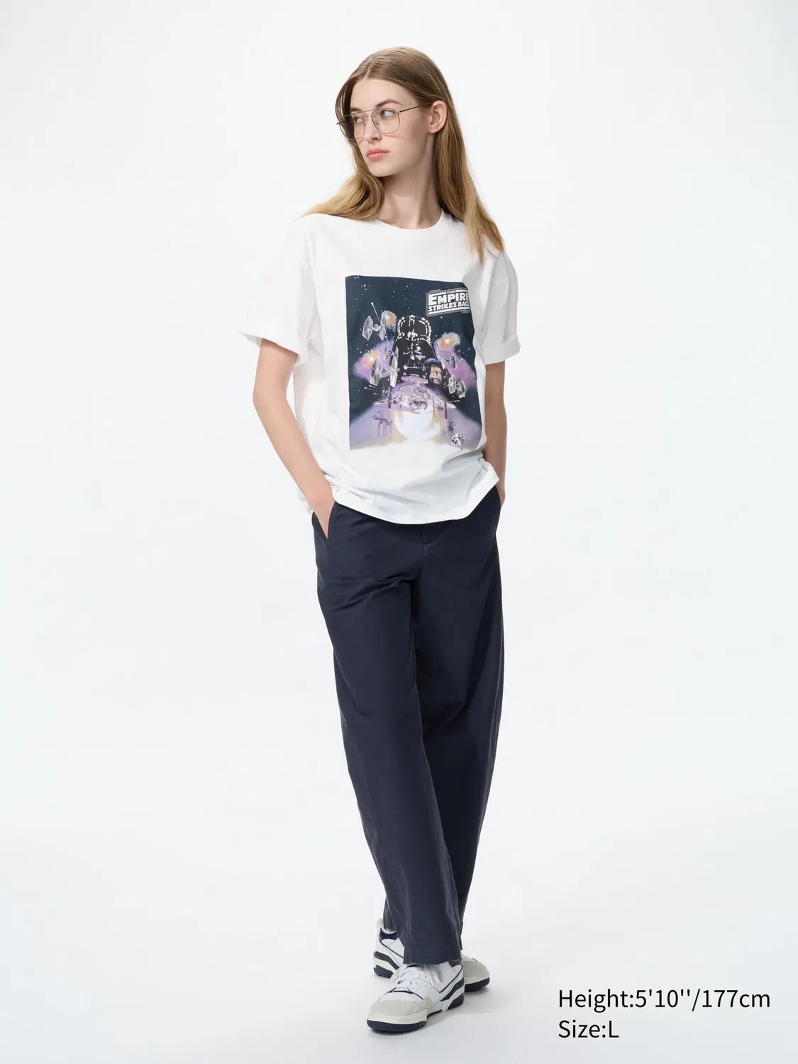 Футболка Uniqlo UT, с принтом Star Wars, белая — фото 3