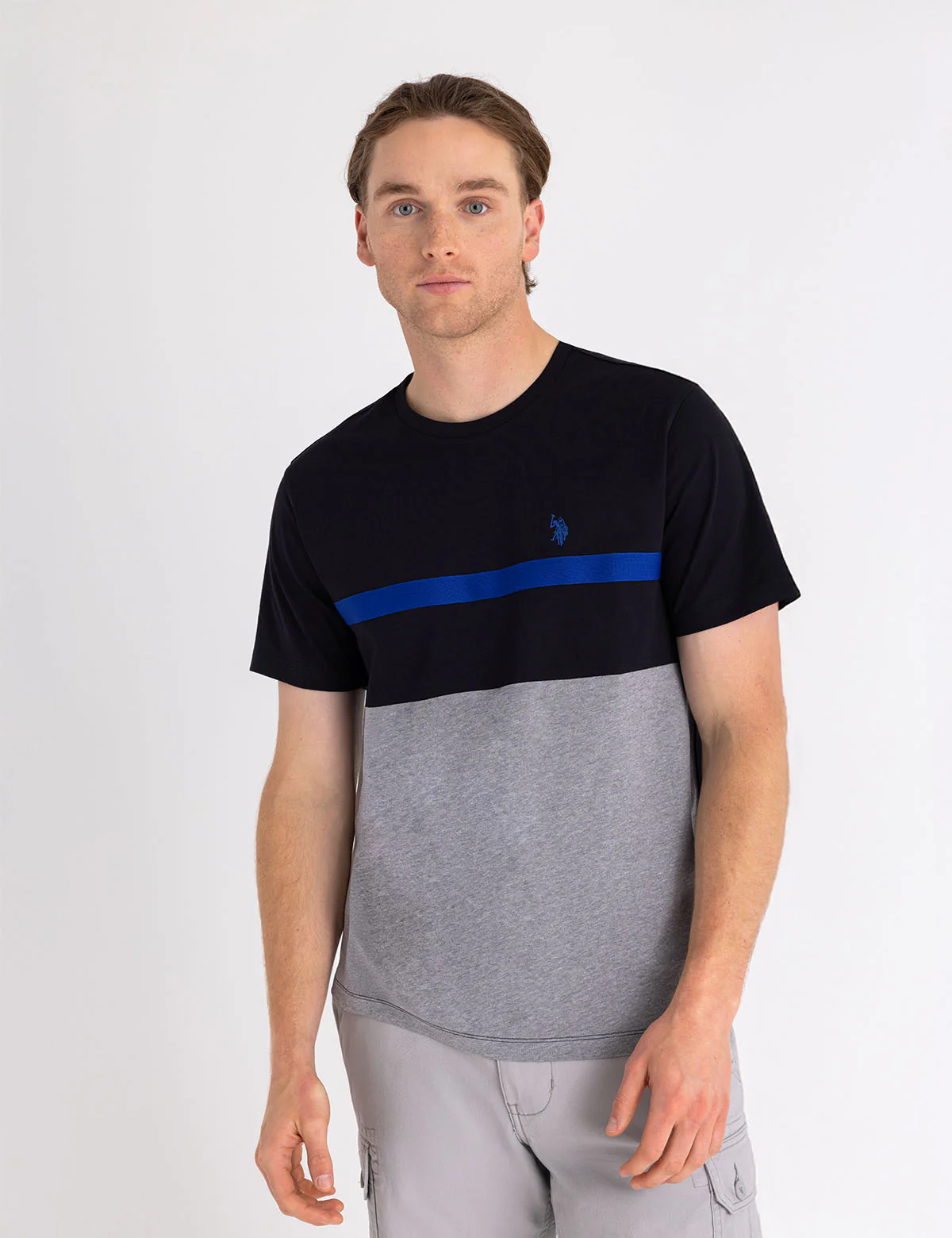 

Футболка U.S. Polo Assn Tricot Tape Color Block Jersey, черный