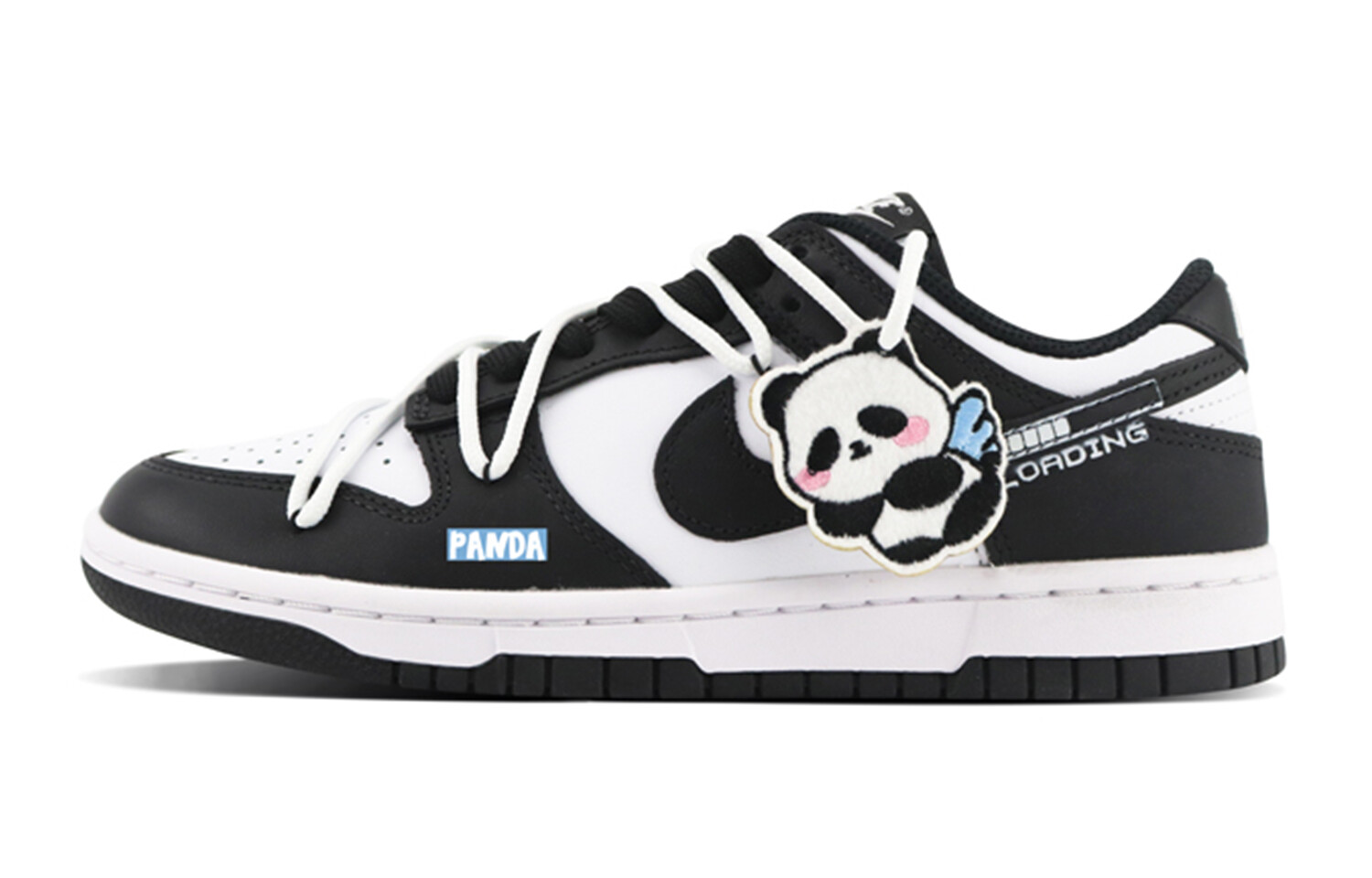 

Кроссовки Nike Dunk Skateboarding Shoes Women's Low-top Black/white, черный