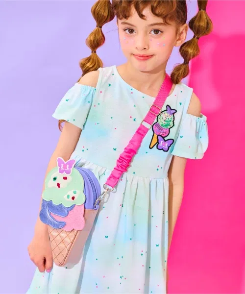Детское платье с принтом ANNA SUI mini, Черный — фото 4