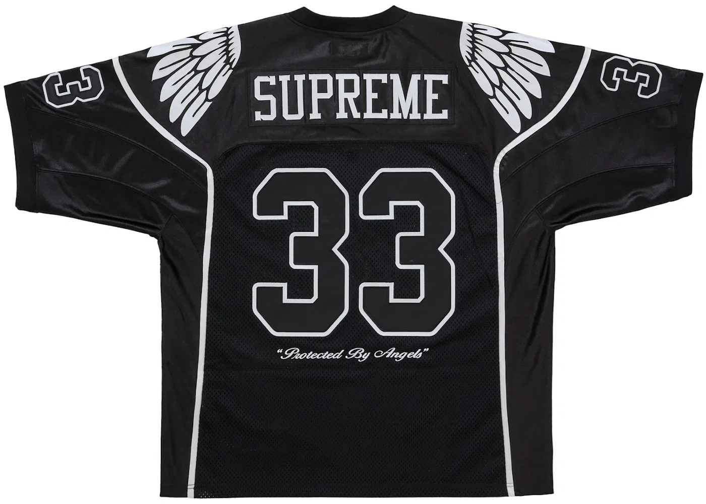 Мужская футбольная джерси с крыльями Supreme Jersey, Black — фото 2