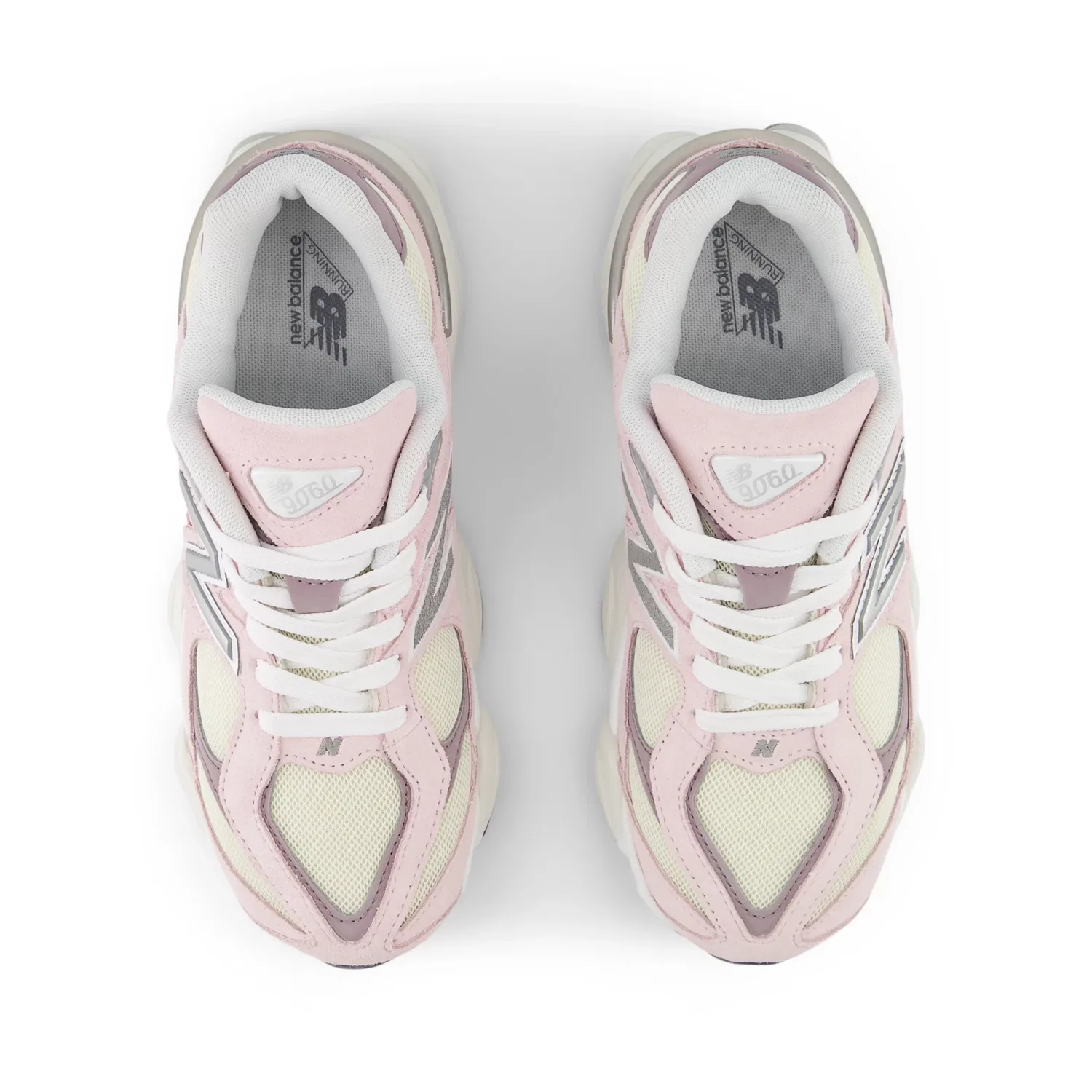 Детские кроссовки с шнуровкой 9060 Lace New Balance, Rose Sugar With Ice Wine — фото 4