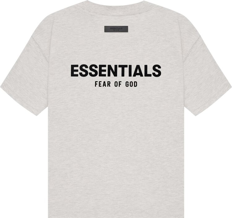 Футболка Fear of God Essentials Tee 'Light Oatmeal', серый — фото 3