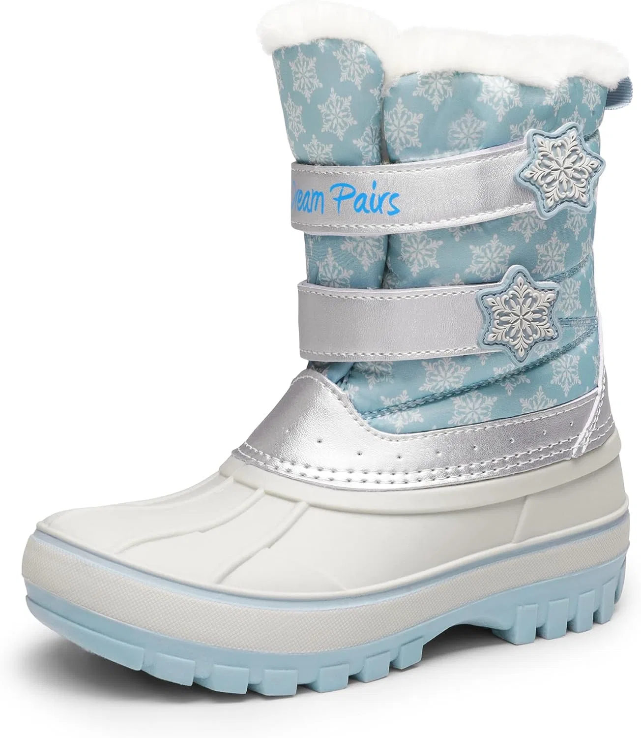 Детские зимние водонепроницаемые ботинки DREAM PAIRS, Blue/White