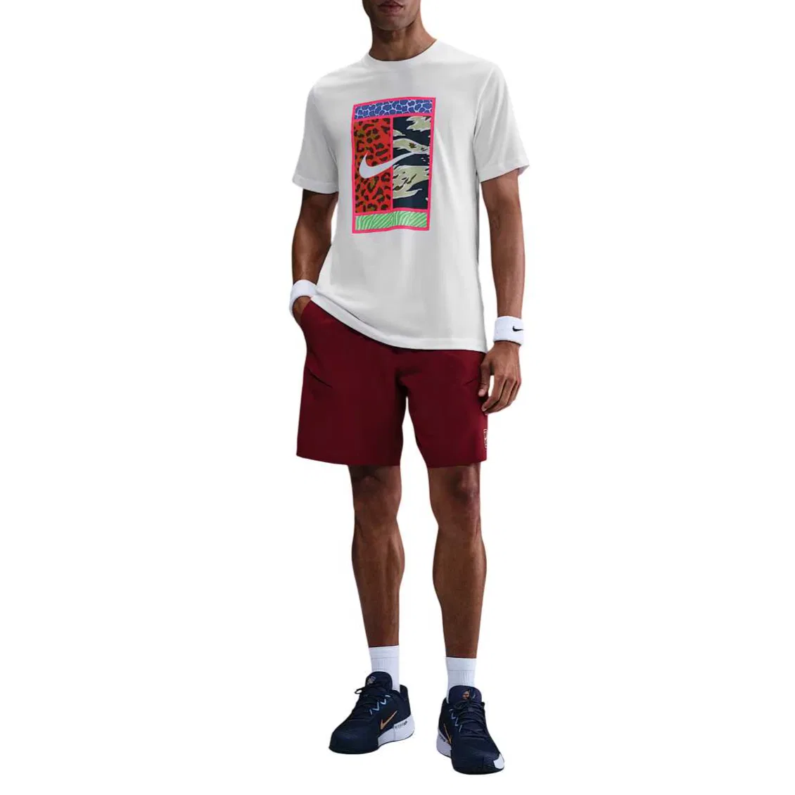 Футболка теннисная Dri-FIT Court, Nike, White — фото 2
