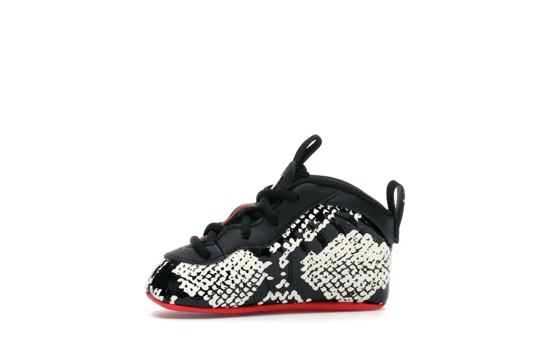 Детские кроссовки Lifestyle с принтом Nike Air Foamposite One Nike, Sail/Habanero Red-Black — фото 3