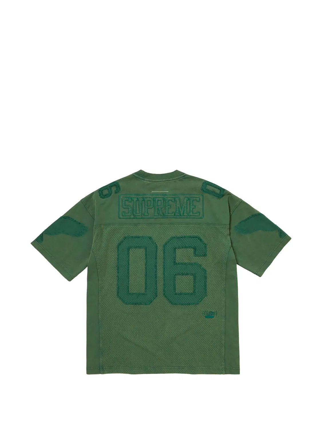 Футболка с круглым вырезом, зеленая Supreme, зеленый — фото 2