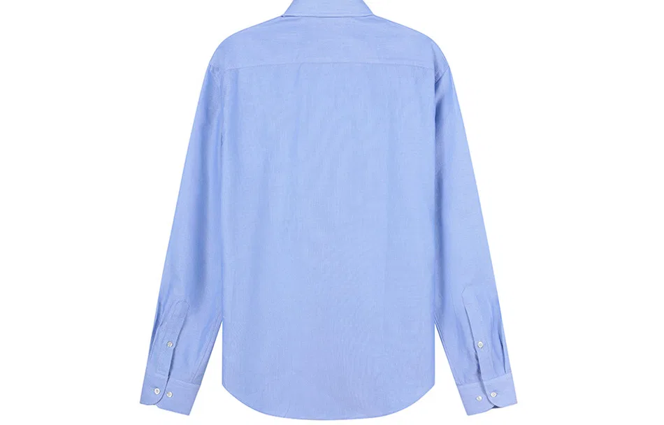 Мужская рубашка Light Blue EMPORIO ARMANI — фото 3