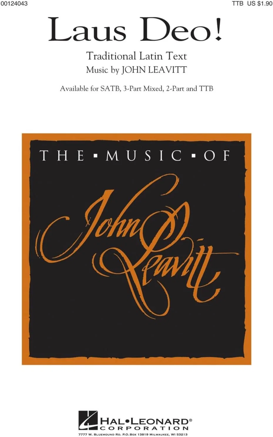 Дезодорант Hal Leonard Laus Deodorant TTB Choral Score