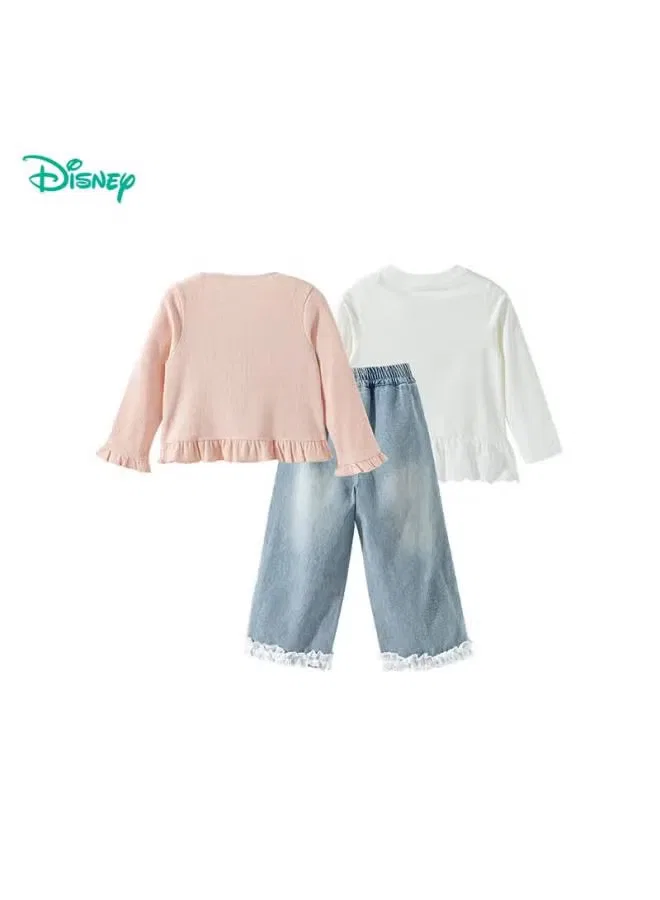 Комплект одежды для девочки с длинным рукавом Disney, розовый — фото 2