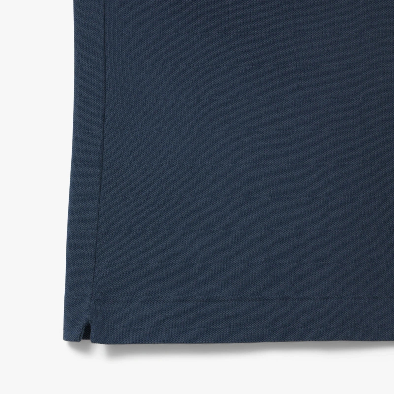 Поло Lacoste Logo-Patched Short-Sleeve, серо-синий — фото 3