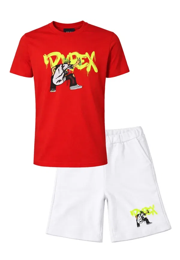 Комплект из футболки и брюк с принтом, хлопок, Completo graffiti set, Pyrex, Red, красный