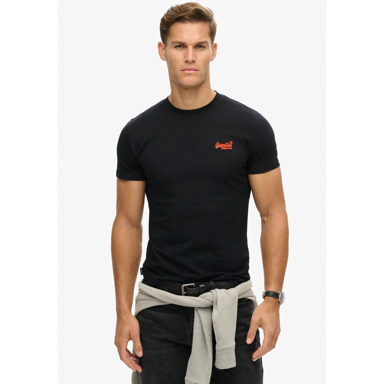 Детская футболка с круглым вырезом с логотипом Superdry, Hazard Orange
