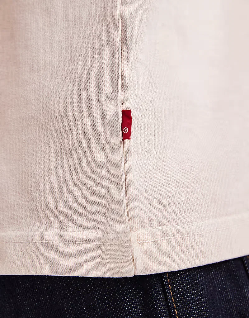 Футболка Levi's из плотной ткани, свободного кроя, каменного — фото 3