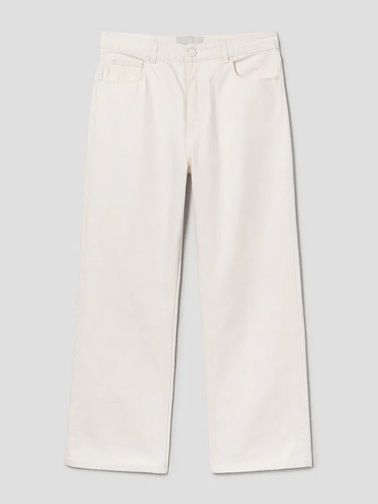 Джинсы Large Fit AMI PARIS, White — фото 3