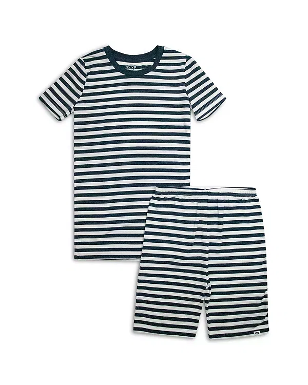Детский комплект пижамы с коротким рукавом Appaman, Navy Stripe