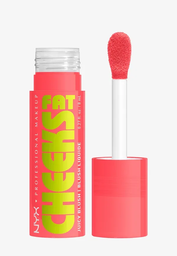 Румяна жидкие Fat cheeks blush Nyx Professional Makeup, Peach Plunge, 8 мл, цвет peach plunge