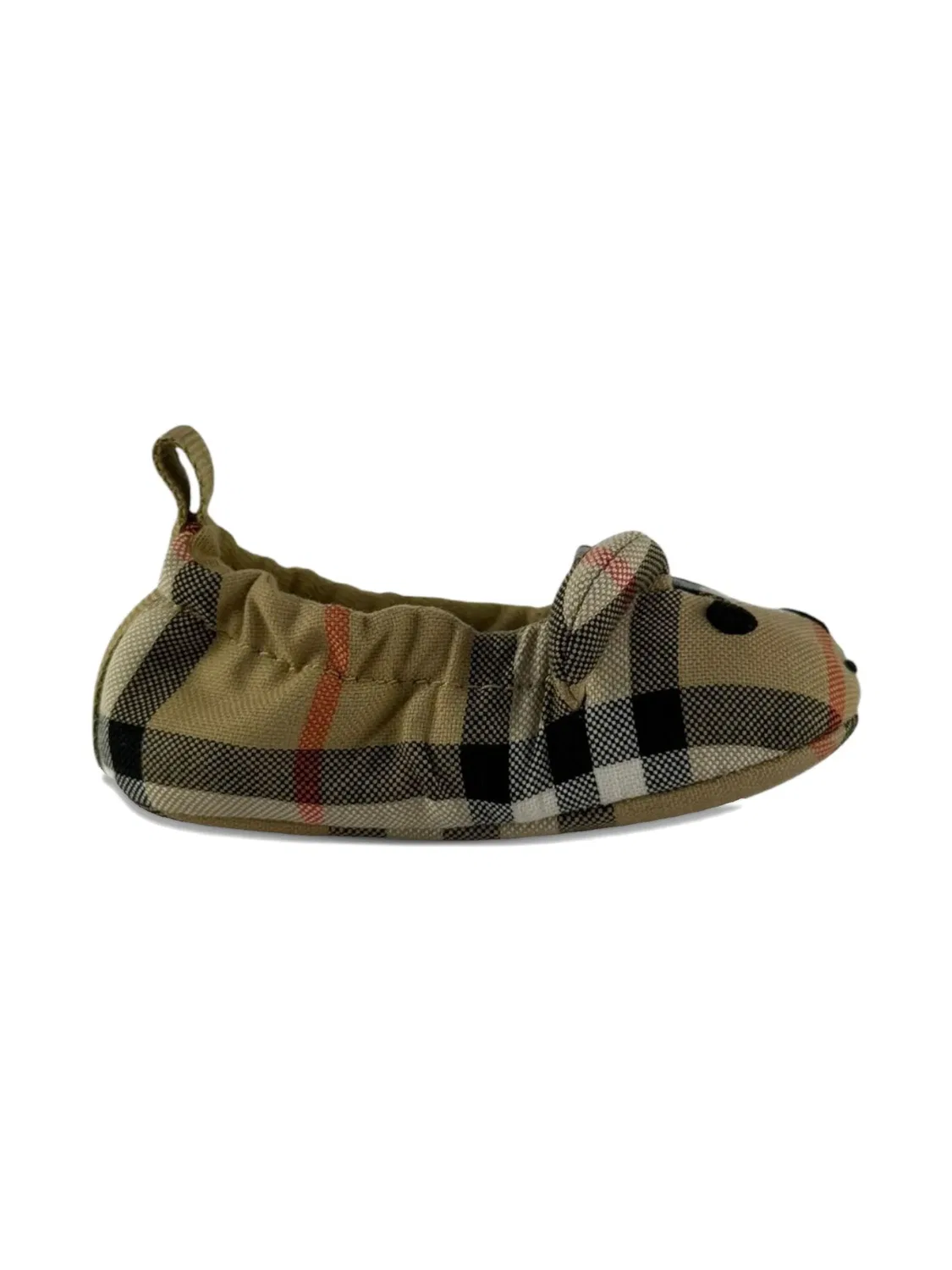Чеканные пинетки с ушками животных Burberry, нейтральный — фото 2