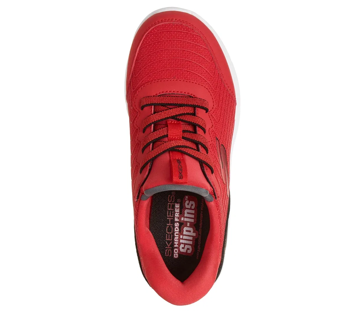 Детские слипоны Microspec Max Advance - Motion Edge Skechers, красный/черный — фото 2