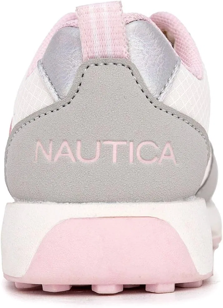 Детские кроссовки для девочек с легкой подошвой Jansi Nautica, Grey White Pink — фото 3