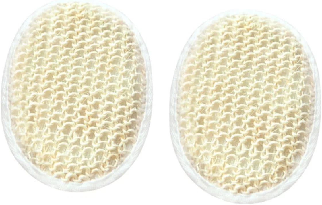 Набор мочалок для тела из сизаля PAMINGONO, 2 шт, 14x10x5 см, Beige