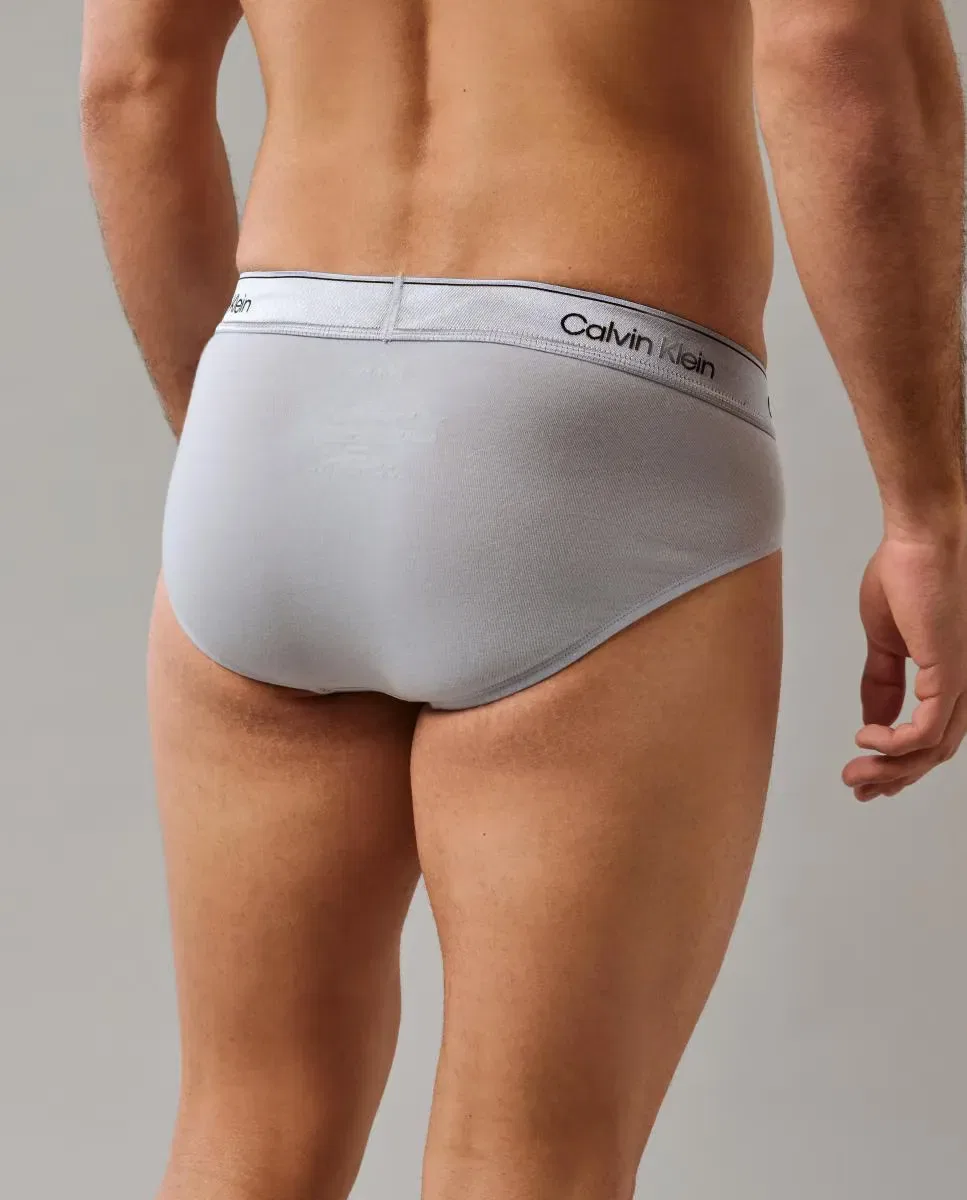 Мужские трусы-слипы из хлопка с эластаном Calvin Klein, Multicolor — фото 4