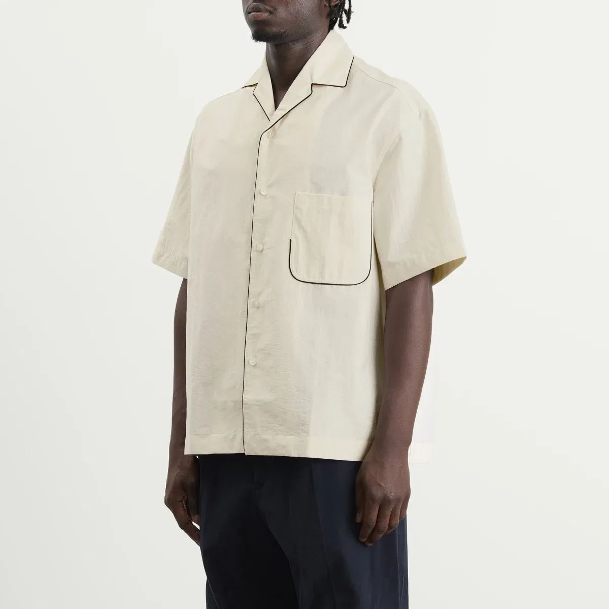 Рубашка пижамная с коротким рукавом Pyjama Short Sleeve Shirt Jacquemus, Off-White — фото 2