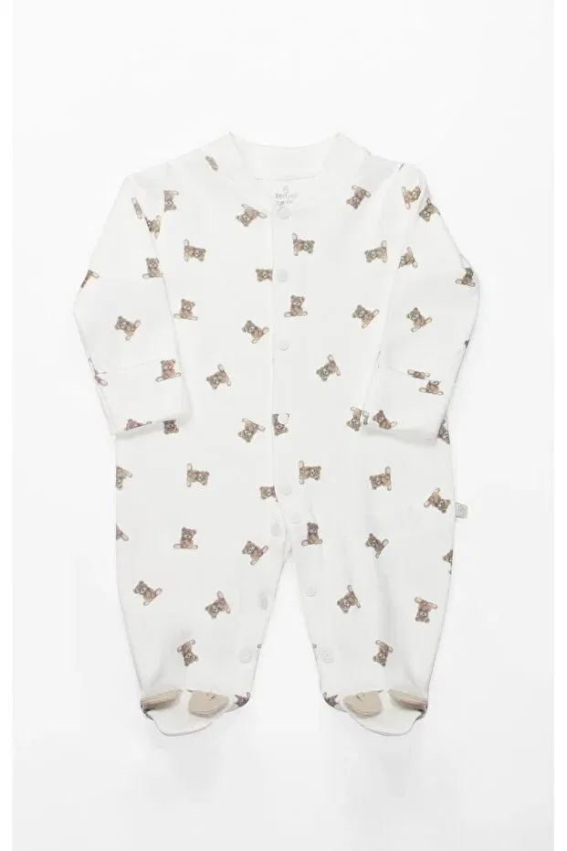 Детское боди-комбинезон с принтом So Bear Bistyle, Beige