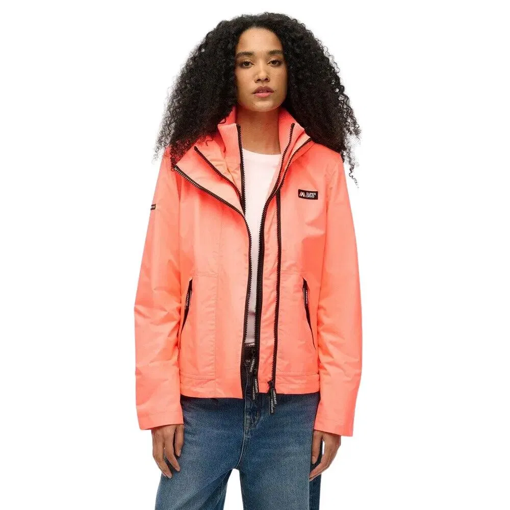 Женская ветровка с капюшоном Superdry Mountain, Orange — фото 2