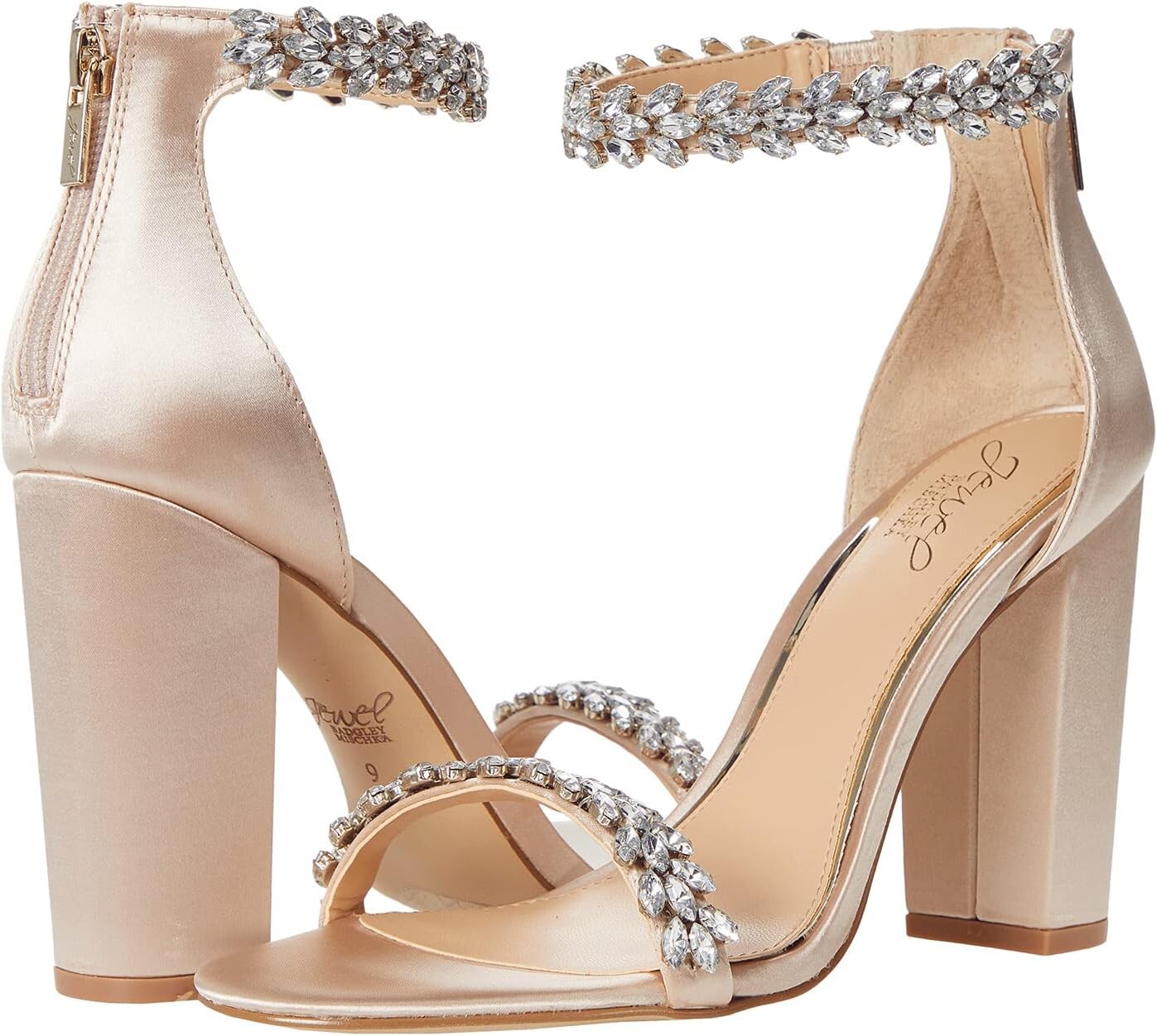 

Босоножки Mayra Jewel Badgley Mischka, цвет Champagne