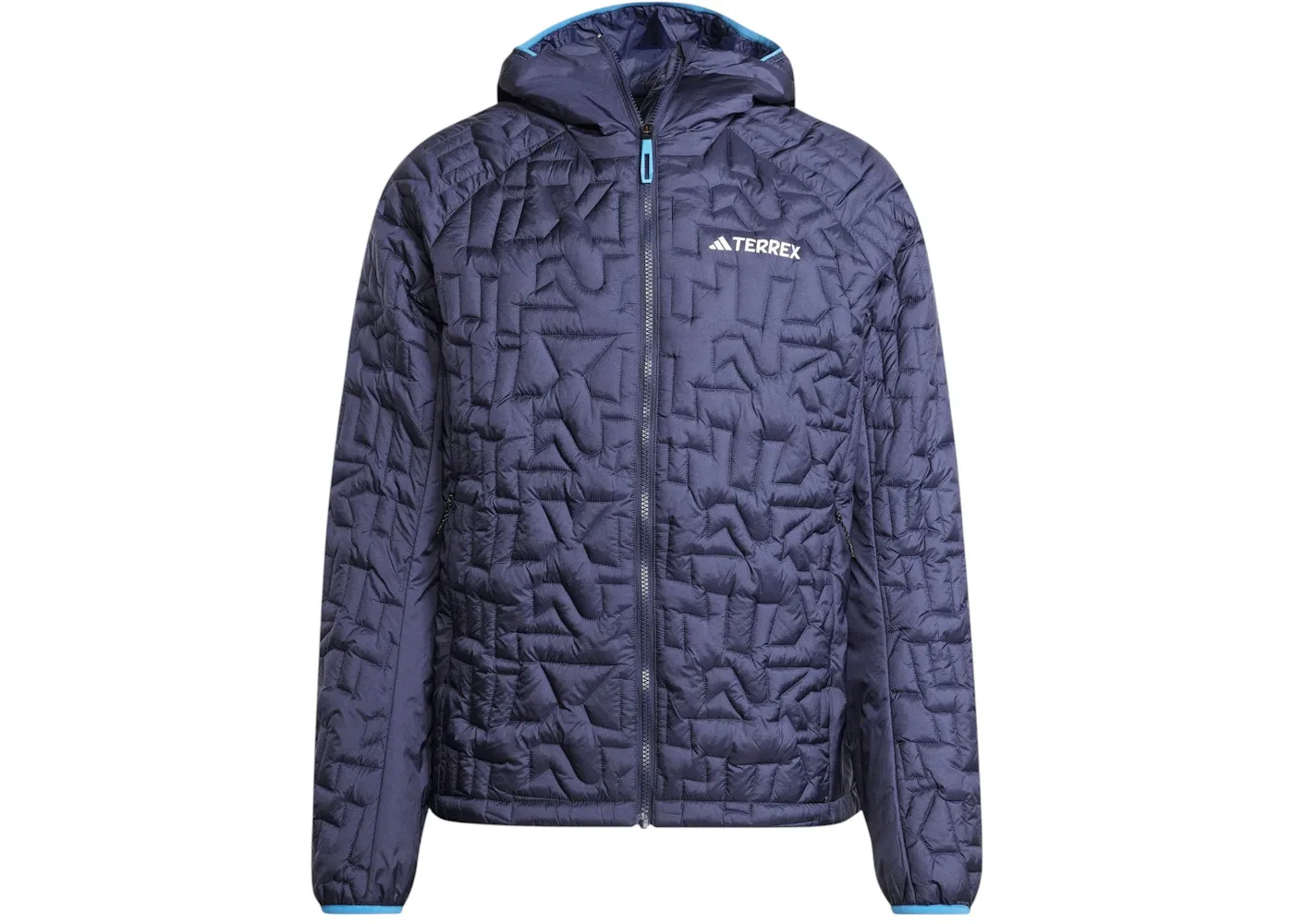 Мужская куртка с принтом Adidas Terrex Xperior Primaloft Loose Fill Insulated Hooded Jacket, Shadow Navy