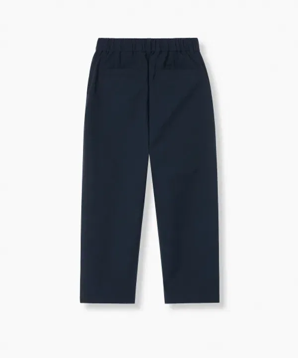 Широкие брюки из сирсакера на резинке, Musinsa Standard Kids, Navy — фото 3