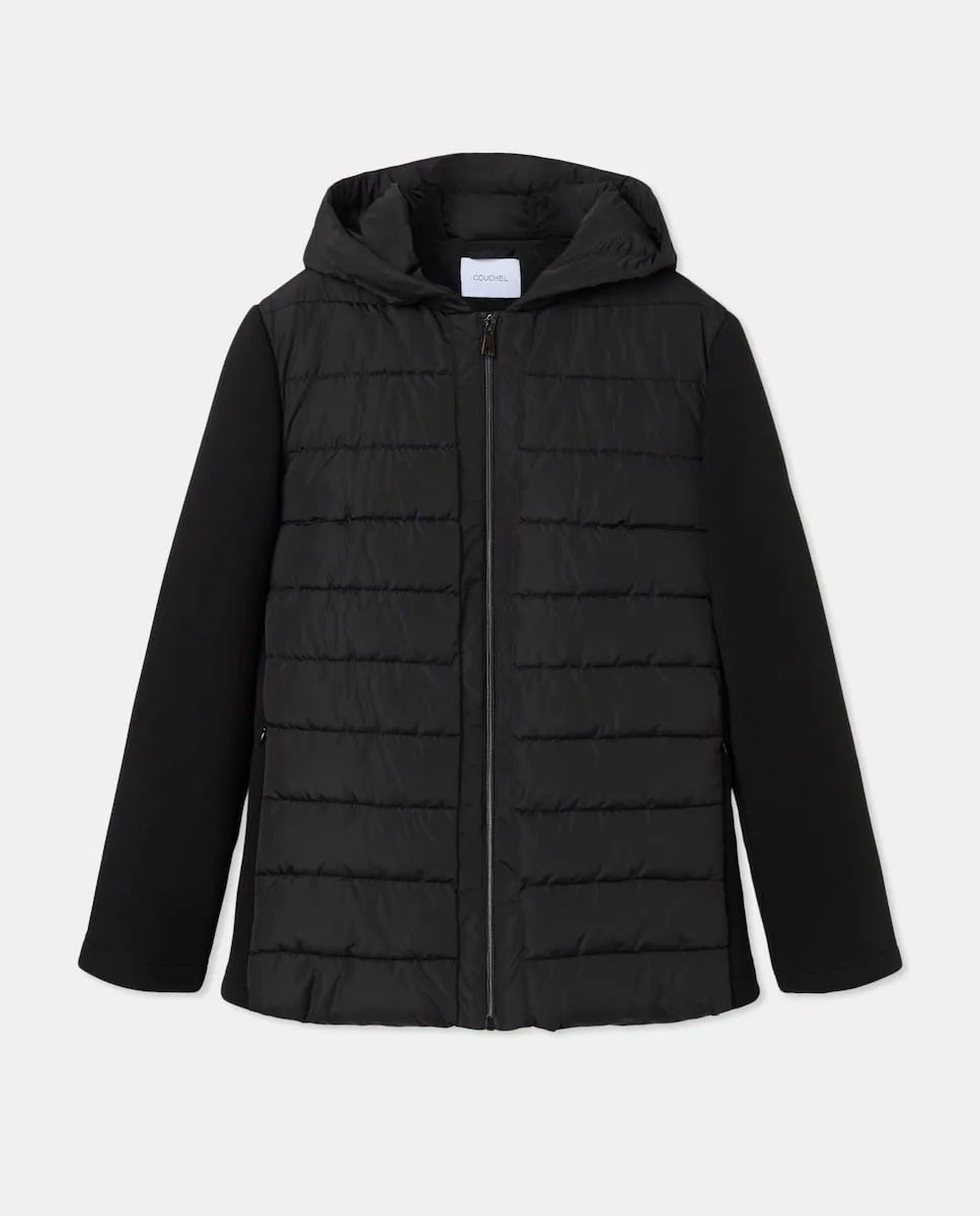 

Женский короткий гладкий пушистик Couchel, черный