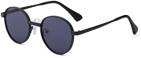 

Панк-очки 2027 года для женщин и мужчин, винтажные круглые очки для вождения, мужские солнцезащитные очки UV400, качественные очки для путешествий MTZJH, C02-black Gray