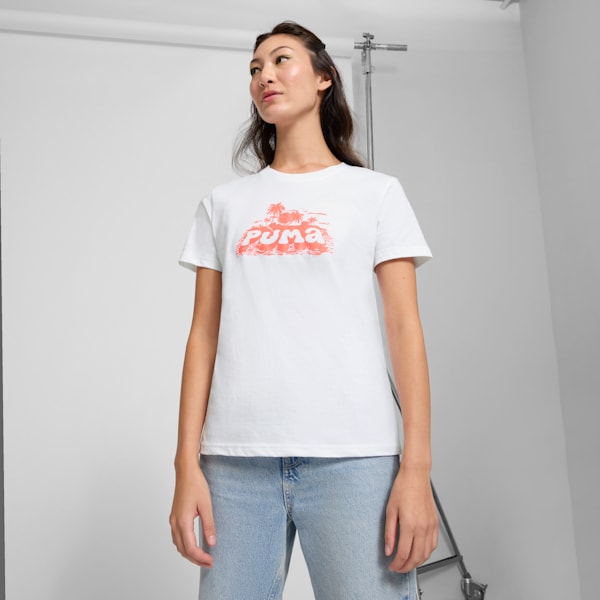 

Женская футболка House Of Graphics Puma, белый