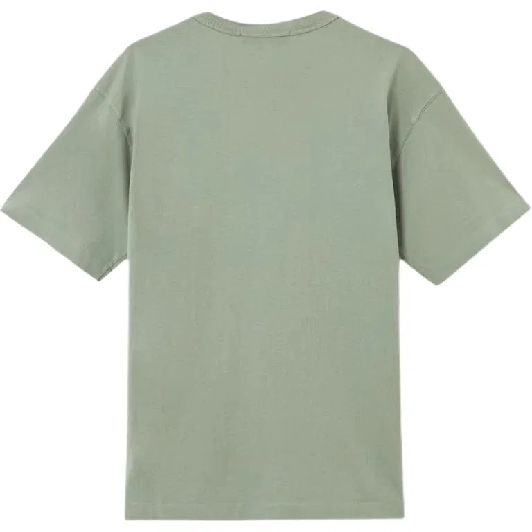 Мужская футболка с вышитым логотипом Logo Embroidered Crewneck T Shirt STONE ISLAND, Sage Green — фото 3