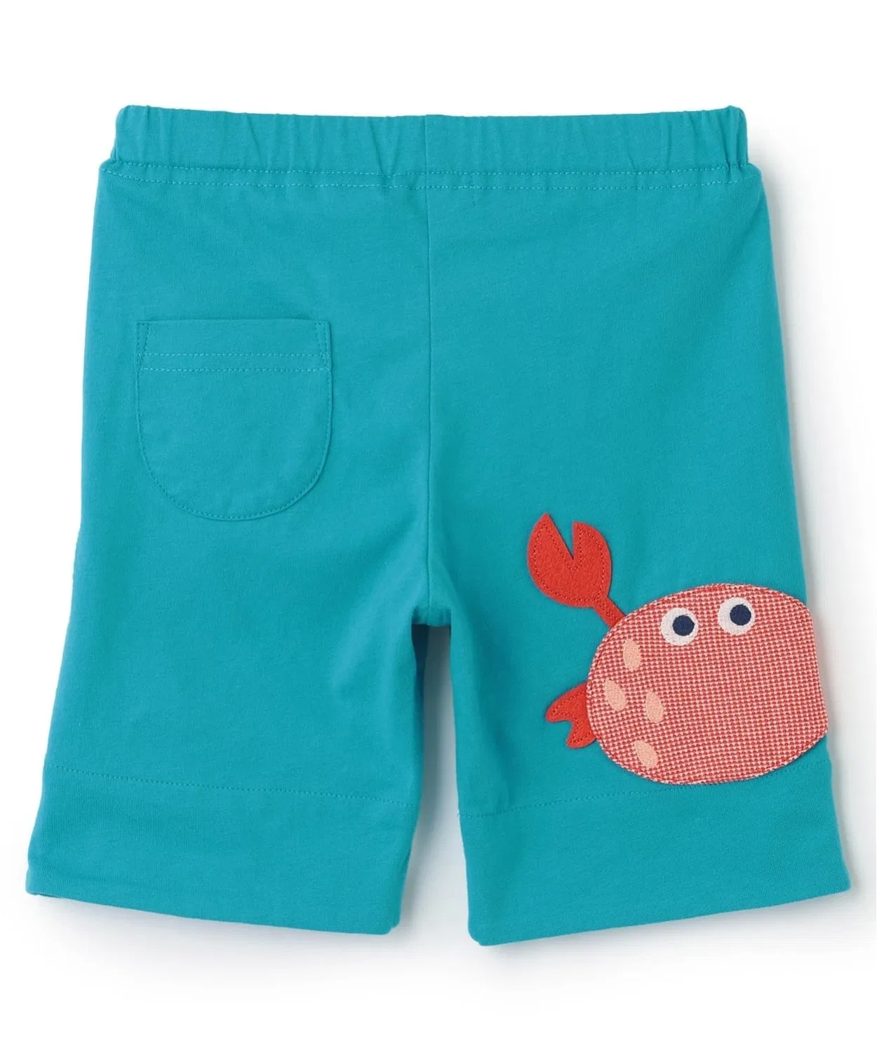Детские шорты с принтом акулы Baby Cheer, Turquoise Blue — фото 3