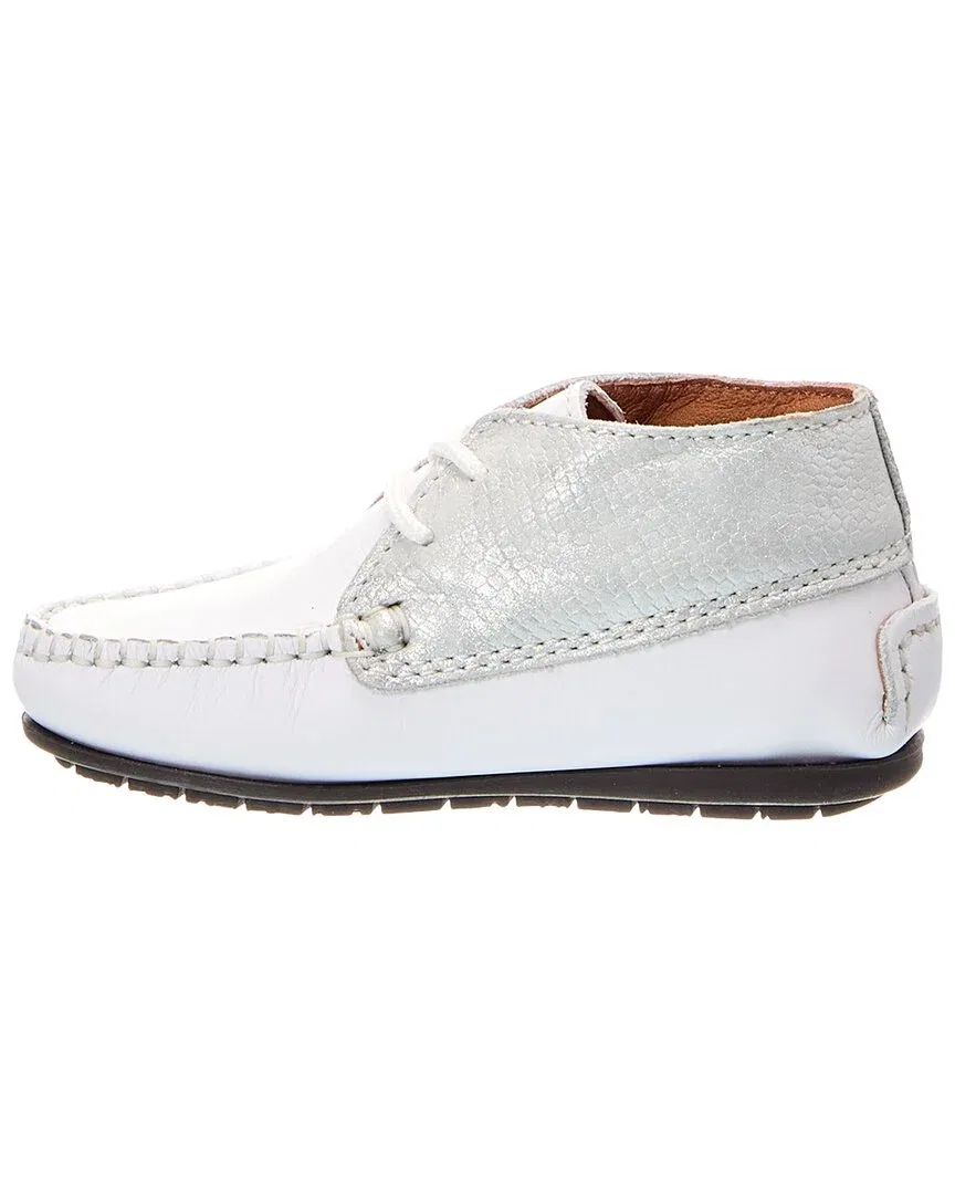 Детские кожаные лоферы Atlanta Mocassin, White — фото 2