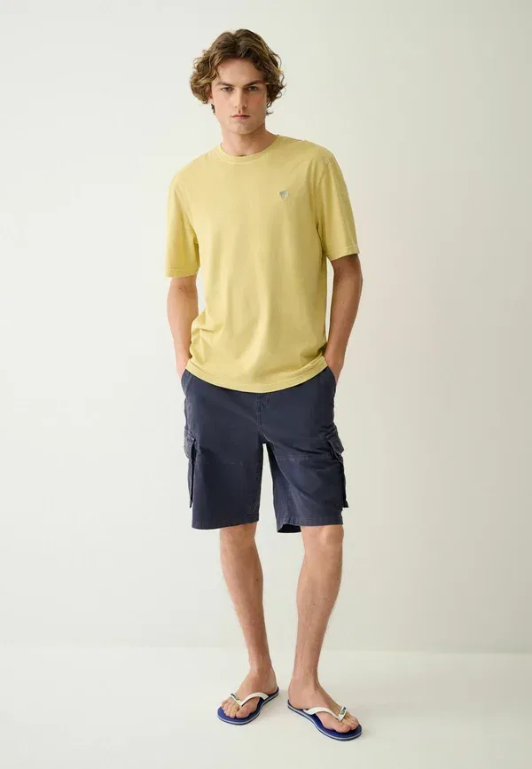 Футболка хлопковая Basic T-shirt Next, Yellow, желтый — фото 2