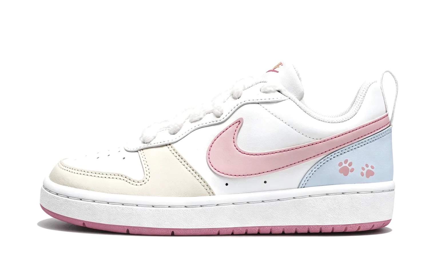 Детские кроссовки-скейтборд с низким верхом Nike Court Borough, Pink Blue