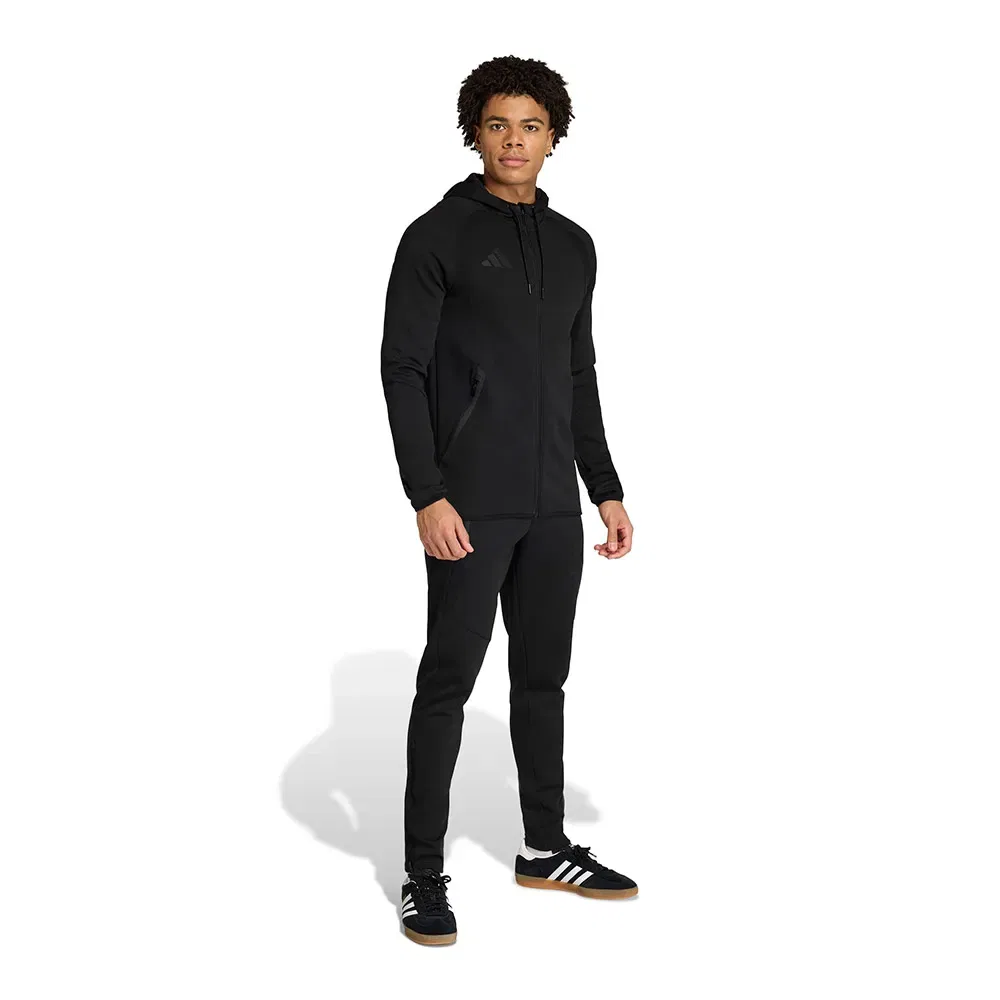 Мужские спортивные штаны с боковыми карманами Adidas Tiro Travel Sweat, Black — фото 4