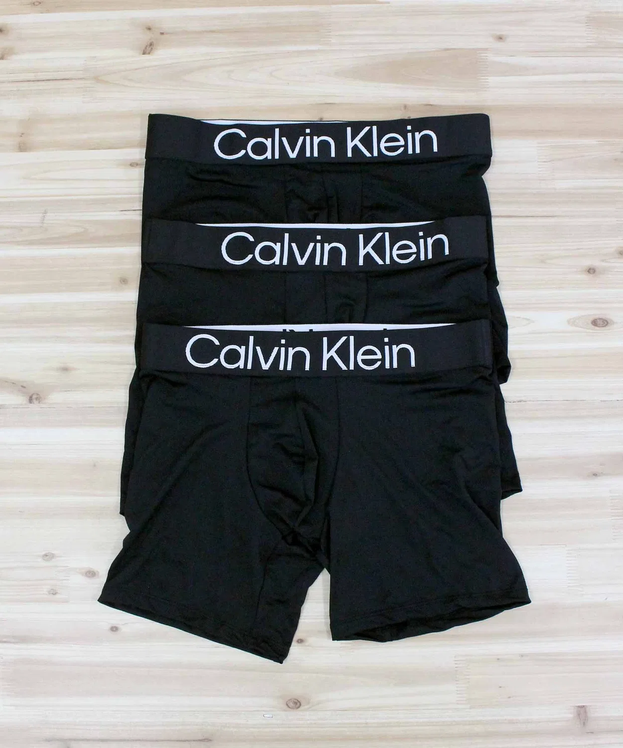Мужские боксеры-слипы комплект из 3 штук Calvin Klein, Black — фото 3