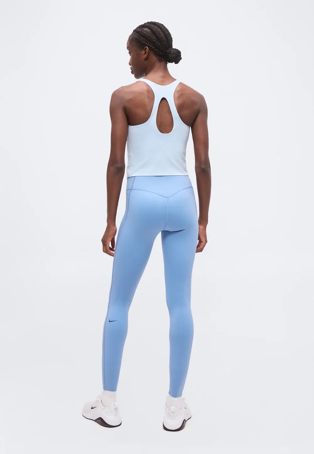 W nk df universa hr pkt tght - леггинсы Nike Performance, Work Blue/New Slate — фото 3
