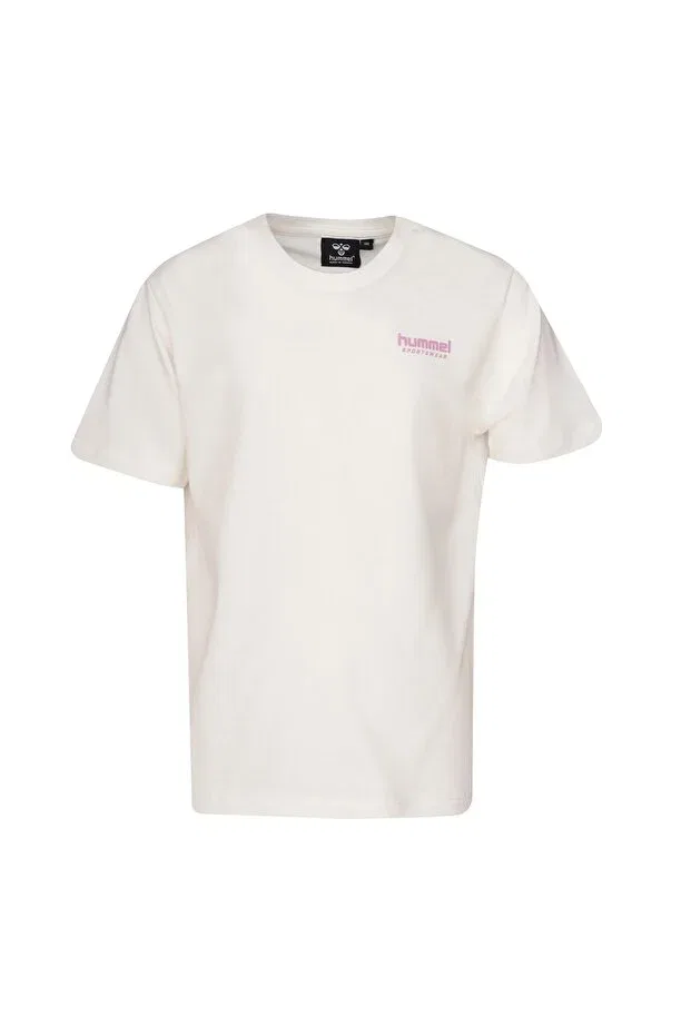 Детская футболка для девочек хлопковая Hummel, White — фото 2