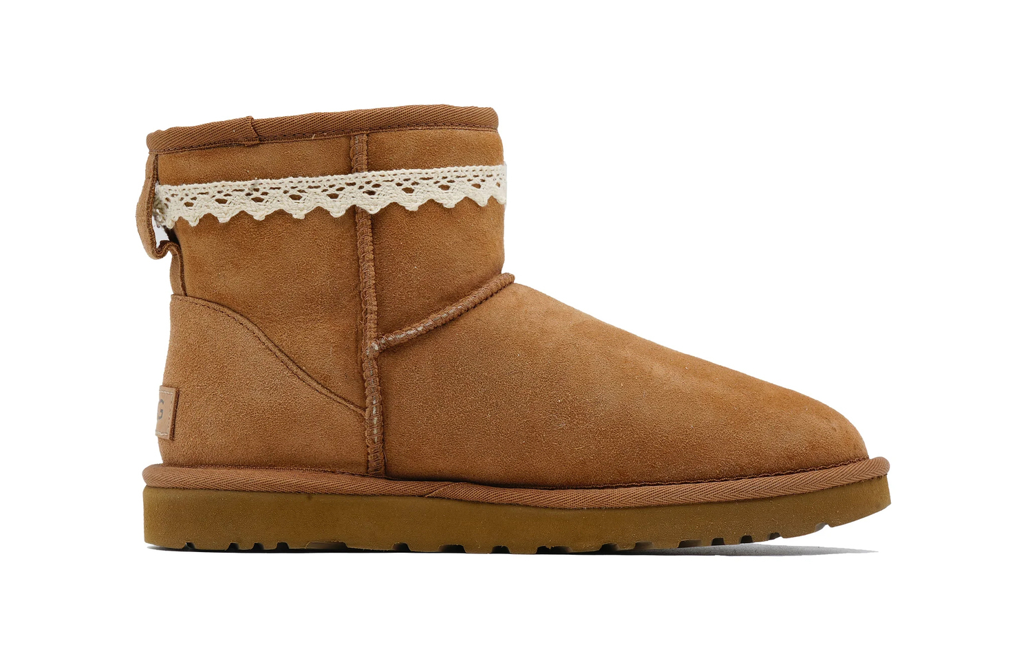 Угги UGG Classic Mini II с бантиком, темно-коричневый — фото 3